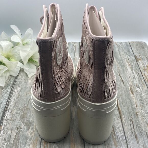 Chuck 70 De Luxe Heel Satin Hightop Boots Shoes Sneakers Size 12.5 - Picture 4 of 16